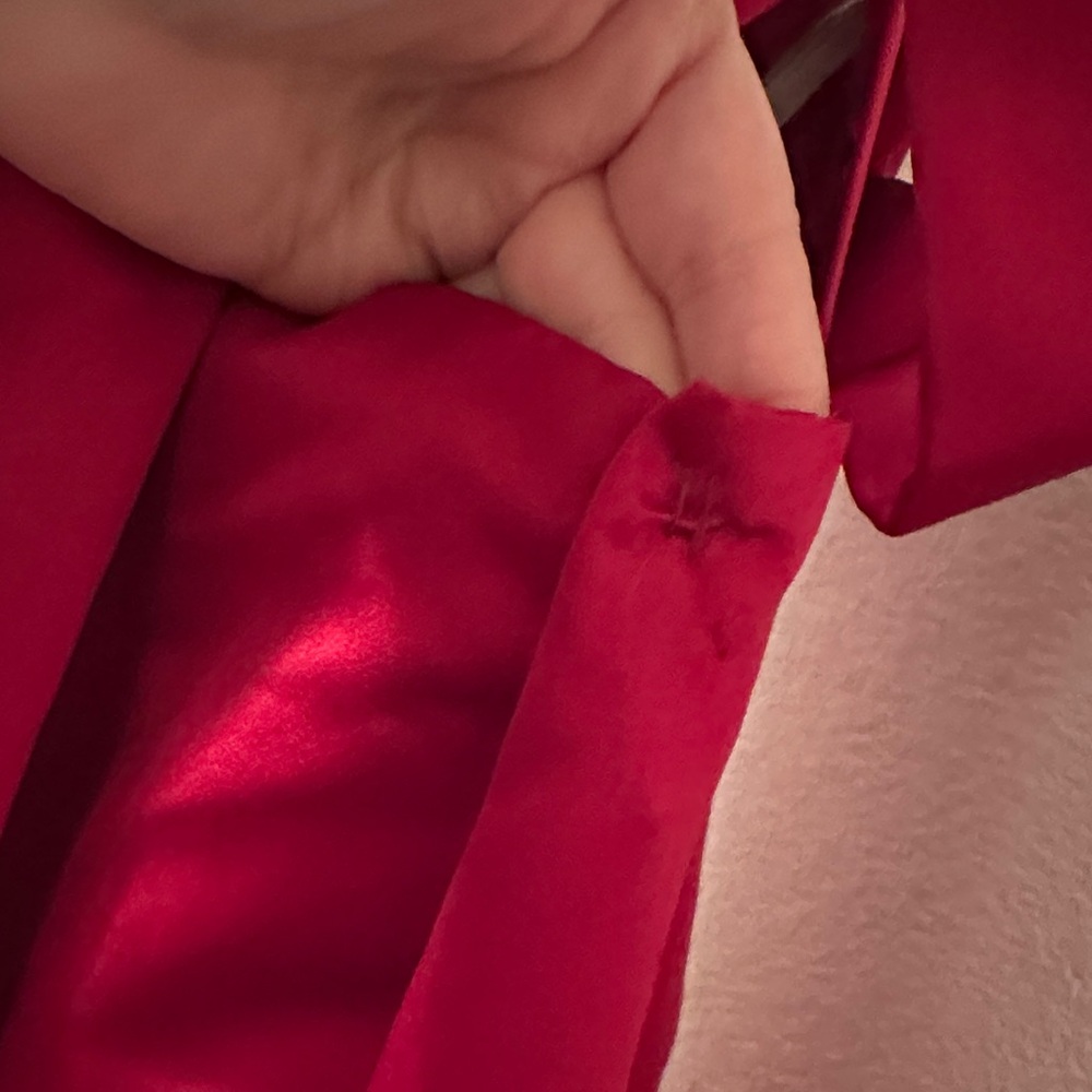 David's Bridal Strapless Scarlet Gown - Picture 10 of 16